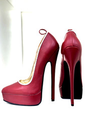20 cm 42 43 Burgundy red