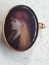 ancienne broche en émaux de