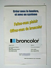 Petite Brochure BRONCOLOR -