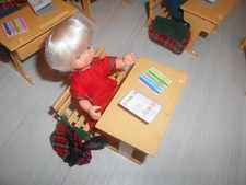 Poupées vintage école