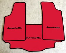 Tapis de Voiture Sol Coffre Kit pour Fiat Barchetta Rouge Noir 3teilig Neuf