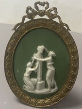 Ancien cadre sculpture biscuit