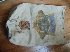 Ancien Sac De Marin Militaire Ancre Nancy Croix  Lorraine Mickey Trèfle Blason 