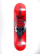 Vintage Skateboard Deck - Flip Geoff Rowley Silver Skull - 2009 Old Stock - mint