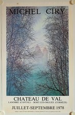 Affiche MICHEL CIRY 1978 Exposition CHÂTEAU DE VAL