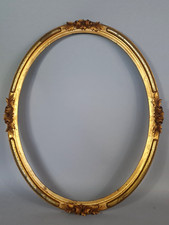 Cadre ancien ovale + verre