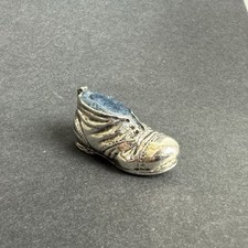 Ancien porte aiguille forme chaussure argent massif sterling silver poinçon 925