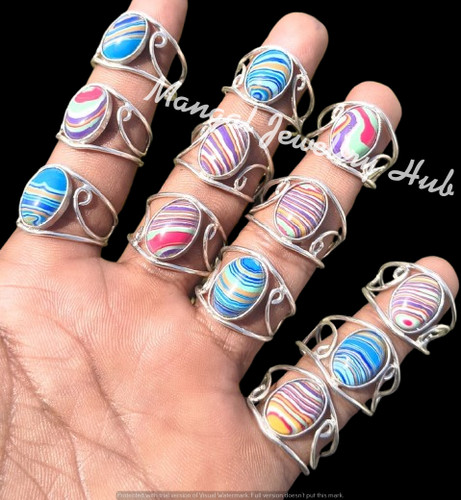 Lot bijoux bagues - , réglables