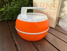 Grand seau à glaçon Curling Orange avec sa boîte (By Bourbon) - NEUF vintage