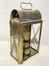 Ancienne Lanterne Applique Murale Lampe À Pétrole Électrifiée À Restaurer 1960