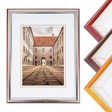 Hama Cadre Photo En Bois Argenté Brillant Cadeau De Noël 10x15 30x40 40x50 cm