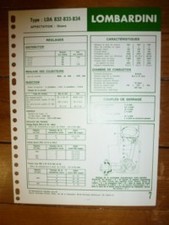 LDA 832-833-834 - Fiche Technique Lombardini
