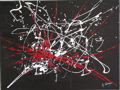 Tableau peinture abstrait - tableau,