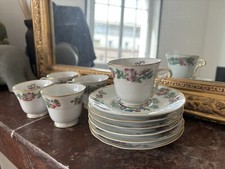 Véritable service à Thé Bernardaud Limoges Motif Arbre Des Indes