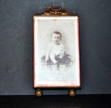 Cadre photo ancien verre