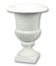 Amphore Pot de Fleurs Blanc H