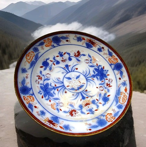 Assiette anglaise faïence