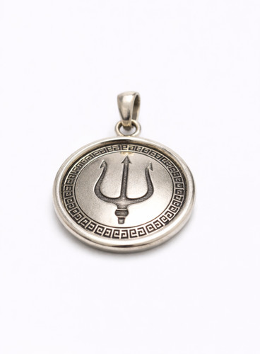 Pendentif argent poséidon - pendentif,