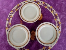 3 Assiettes Plates anciennes Moulin des Loups Saint Amand Modèle Pasteur 23cm