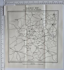 Ww1 carte chemin nord est - ww1,