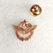 Pin's lapel pin pins Brevet de PILOTE ARMÉE AIR CERTIFICATE Inscrit DORE OR FIN