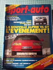 AM008 Sport auto N°278 1985 Alpine V6 Supercinq GT Turbo 205 GTI Porsche 944