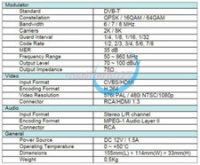 1PCS Neuf SATLINK WS-6990 1 Route DVB-T Modulator COFDM modulation H.264