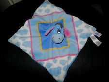 doudou plat Bourriquet bleu rose nuage DISNEY NICOTOY