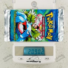 20.902g Venusaur art ! Pokemon Base Set Booster Pack TCG 4th print UK 1999-2000