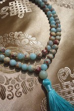 Mala Tibétain En Pierre