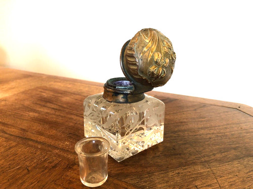 Superbe encrier cristal - encrier,