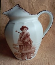 Pichet ceramique  REC Castelroux France joueur de cornemuse du Berry DN3554