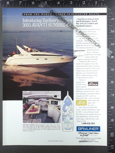 1991 advertising for bayliner - 1991,