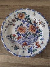 Gien,assiette,plat,décor au coq fait main