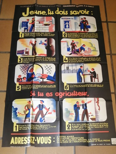 Ancienne affiche années 50 - ancienne,