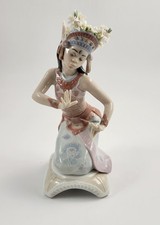 Lladro 6142 Danseuse Bali Pose Indienne, 1994, Rare
