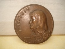  MÉDAILLE Bronze NAPOLEON BONAPARTE  Ville d' AJACCIO - CORSE par COURBIER