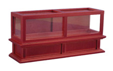 Vitrine De Comptoir Pour Maison De Poupées En Acajou Mobilier De Magasin 1:12