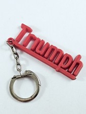 PORTE-CLES - Logo Automobiles Motos TRIUMPH Plastique Vintage 1960s Garages