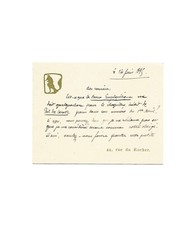 Jules RENARD / Lettre