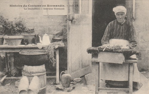 Une dentellière intérieur - dentellière,,