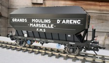 Rail 43 wagon céréalier décoration Grands Moulins d'Arenc SNCF Ep III Réf 433014