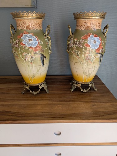 Paire vases satsuma - vases,