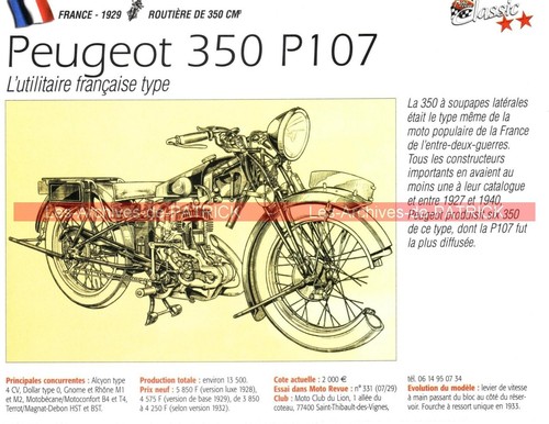 Peugeot 350 p107 - 350, (