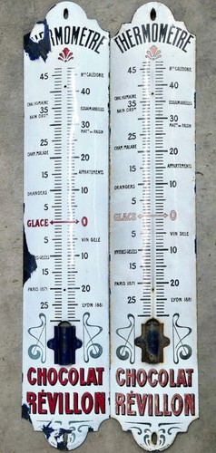 Lot thermomètre plaque