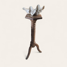 selette colonne torsadée vis de presoir sur pied tripode