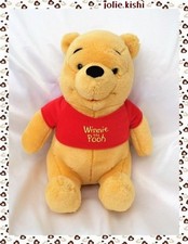 Doudou Peluche Ours Winnie Assis T-shirt Rouge Winnie the Pooh Disney Nicotoy