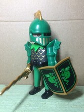 PLAYMOBIL PERSONNAGE CHEVALIER DRAGON VERT CUSTOM