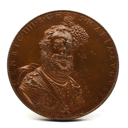 Médaille bronze roi henri - médaille,