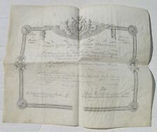 DIPLOME LEGION D'HONNEUR 1824